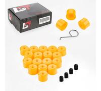 20x Cappuccio Tappi a Vite Ruota Viti per Ruote Set Giallo 17 MM per Seat Altea