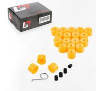 20x Cappuccio Tappi a Vite Ruota Viti per Ruote Set Giallo 17 MM per . Volvo