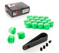 20x Cappuccio Tappi a Vite Ruota Viti per Ruote Set Verde 17 MM per di Suzuki
