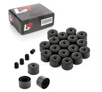 20x Cerchioni Viti Esagonale Cappelli Set 17 MM Nero per Audi 80 90 100