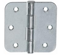 20X Cerniere Rotolate 75 X 75 Mm Angolari Argento Zincato