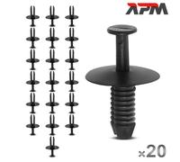 20x Clip Fissaggio Nero Nylon 20mm Per BMW Serie 3 E36 E46 Paraurti Passaruota