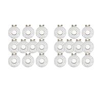 20X Clip magnetiche for cappelli da golf, porta marcatori for palline, for guanti da golf, cappelli, borse, visiere, cinture, argento