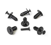 20x CLIP PASSARUOTA MERCEDES BENZ CLIPS RIVETTO SPALANCATO NERO NUOVO