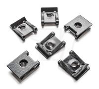 20x Clip Universale Di Fissaggio In Metallo Nero