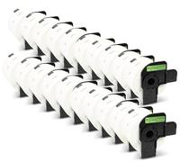 Printing Pleasure 20x DK-11202 Etichette Adesive Rotolo Bianche 62mm x 100mm Compatibili con Brother P-Touch QL-1050 QL-1060N QL-1100 QL-1110NWB QL-500 QL-580N QL-720NW QL-820 NWB