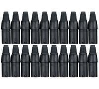 20x Connettori Adattatore XLR 3 Poli Maschio Set DJ PA Microfono Studio Palco