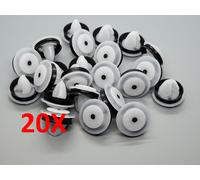20X Copertura Per Guida A Scorrimento Clip Klips Per VW T5 Transporter Caddy