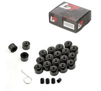 20X Coperture Delle Viti Delle Ruote Nere Opache 17 Mm Per DAEWOO