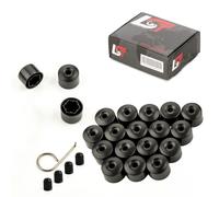 20X Coperture Delle Viti Delle Ruote Nere Opache 17 Mm Per HYUNDAI