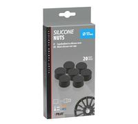 20x Copribulloni 17mm ruote auto in silicone nero copri dadi Cerchi universali