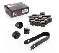 20X Coprimozzi 17 Mm Antifurto Nero Lucido Per Bmw 2E 3E