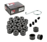20X Coprimozzi Delle Ruote Dadi Di Sicurezza 17Mm Neri Per AUDI A3 A5