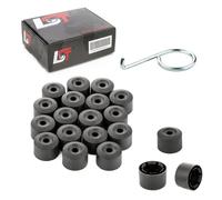 20X Coprimozzi Delle Ruote Dadi Di Sicurezza 17Mm Neri Per AUDI A4 A6