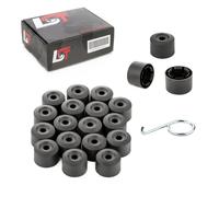 20X Coprimozzi Delle Ruote Set Di Dadi Di Sicurezza 17 Mm Neri Per SEAT