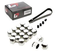 20X Coprimozzi Set 19Mm Cromato Per Audi A1 A3 A5 A7 A8
