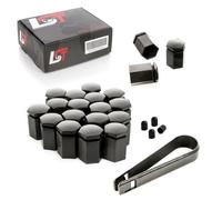 20X Coprimozzo Dadi Ruota Set Lungo 17 Mm Nero Per AUDI 80 90 100 A4