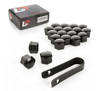 20X Coprimozzo Della Ruota Set Di 17Mm Nero Per BMW 5 Serie