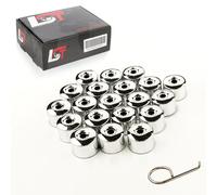 20X Coprimozzo Delle Ruote Dadi 17 Mm Cromato Per PORSCHE