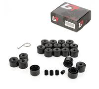 20X Coprimozzo Delle Ruote Dadi Di Sicurezza 17Mm Neri Per LAND ROVER