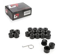 20X Coprimozzo Delle Ruote Set Di Dadi Di Sicurezza 17 Mm Nero Per MINI