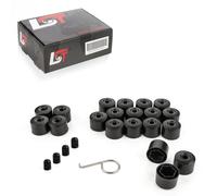 20X Coprimozzo Delle Ruote Set Di Dadi Di Sicurezza 17 Mm Nero Per MINI