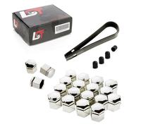 20X Coprimozzo Set 17 Mm Cromato Per Audi Q2 Q3 Q5 Q7