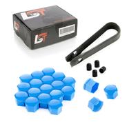 20X Coprivalvole Set Blu Lucido 17 Mm Per OPEL