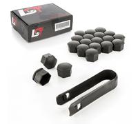 20X Coprivalvole Viti Ruota Set Nero Ruo 17Mm Per JAGUAR