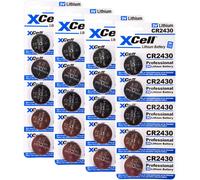 20x CR2430 Lithium 3V/290mAh ( 4x 5er Pacco)