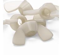 20x Dadi a Farfalla M8 Crema Acrilici, Viti in Plastica Acrilica, Nylon