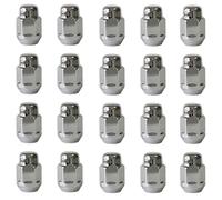 20x Dado ruota M12x1.25 conico chiuso 60° 34mm | dimensione della chiave inglese 21mm compatibile con Datsun GO AD0 GO+ AD0