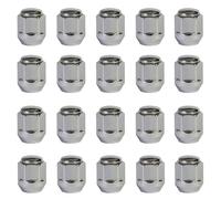 20x Dado ruota M12x1.5 conico chiuso 60° 25mm | dimensione della chiave inglese 19mm compatibile con KIA Besta Cadenza I Cadenza II Carens I Carens II