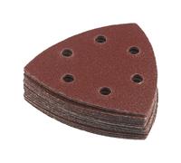 20x Disco abrasivo triangolare 90 mm 6 fori per gancio e passante per carta