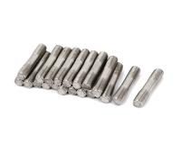 20x Doppia Filettatura Estremità Perno Filettato Asta Denti Acciaio 304 M8x40mm