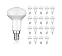 20x E14 Lampadina LED R50 bianco caldo (2700 K) 5,2 W 485lm 112° opaco [EEK: F]