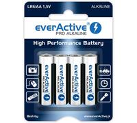 100 batterie everActive PRO ALKALINE LR6 AA 1,5 V confezione da 4
