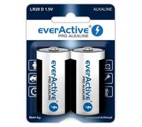 20x everActive PRO ALKALINE LR20 D 1,5V batteria 2 blister 17500 mAH