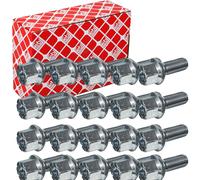 20x Febi Viti per Ruote Set 46mm Sfera A/G per Cerchi IN Lega & Acciaio