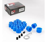 20X Felgen Rad Schraube Copertura Esagonale Tappi 17 Mm Blu Per JAGUAR