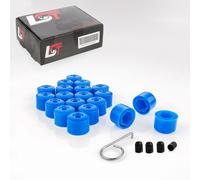 20X Felgen Radschraube Abdeckkappe Sechskant Kappen 17 Mm Blu Per MINI