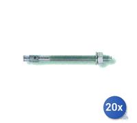 20x Fischer tassello Fbn Ii Acciaio Certificato Con Dado 10.100 Mm 10X176