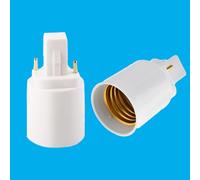 20x G24 2 Poli A E27 Es Vite Lampadina Presa Lampada Adattatore Convertitore