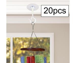 20x Ganci adesivi da soffitto Ganci da parete per lanterne leggere per