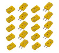20X Giallo Plastica Shell Tipo K Termocoppia Spina Presa Connettore Set
