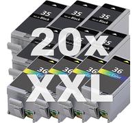 20x Inchiostro Cartucce per Canon Pixma IP100 IP100P IP100V Portatile PGI-35