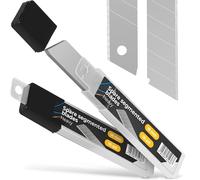 20x Instalguru Lame Segmentate 18 mm Ricambio Per Taglierino Coltello Universale Cutter Lama In Acciaio Affilato Robusto Accessorio Officina Falegnameria Casa Ufficio