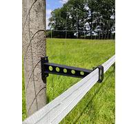 20x Isolatori per Recinto Elettrico 20cm Montaggio con Viti o Fascette per Rete Giardino Recinzione, Recinzione da Pascolo, Palo, Nastro, Corda, Filo, Cavo & Banda Larga (con viti)