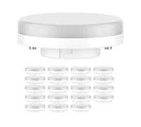 ledscom.de 20 lampadine LED GX53, bianco caldo (2700 K), 6,2 W, 509lm, 97°, opaco