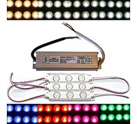 20x LED Modulo + 30 Watt Alimentatore - 12V 5730 Chip Caldo Freddo Iniezione